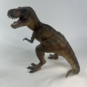 Papo Dinosaur Tyrannosaurus Rex T-Rex Hard Plastic Collectible Toy 7”